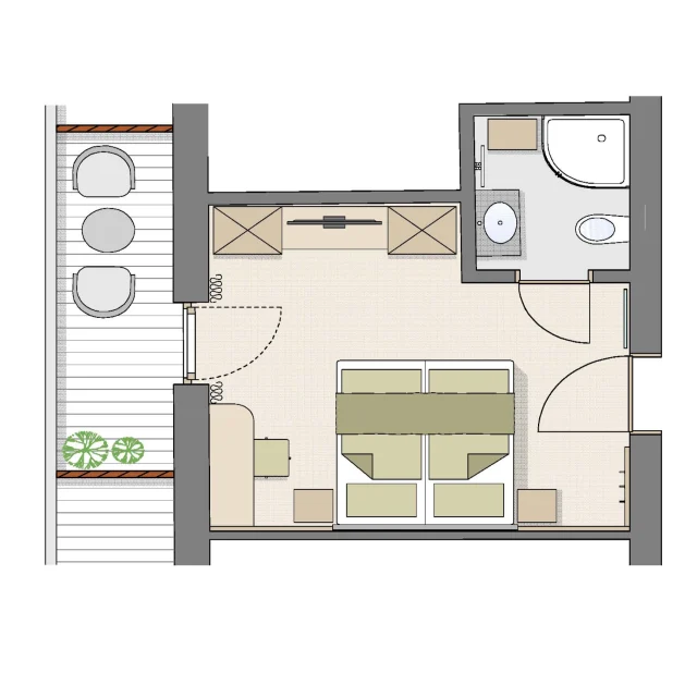grundriss zimmer simmering