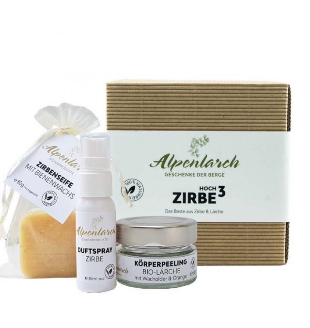 GESCHENKSET "ZIRBE HOCH3"