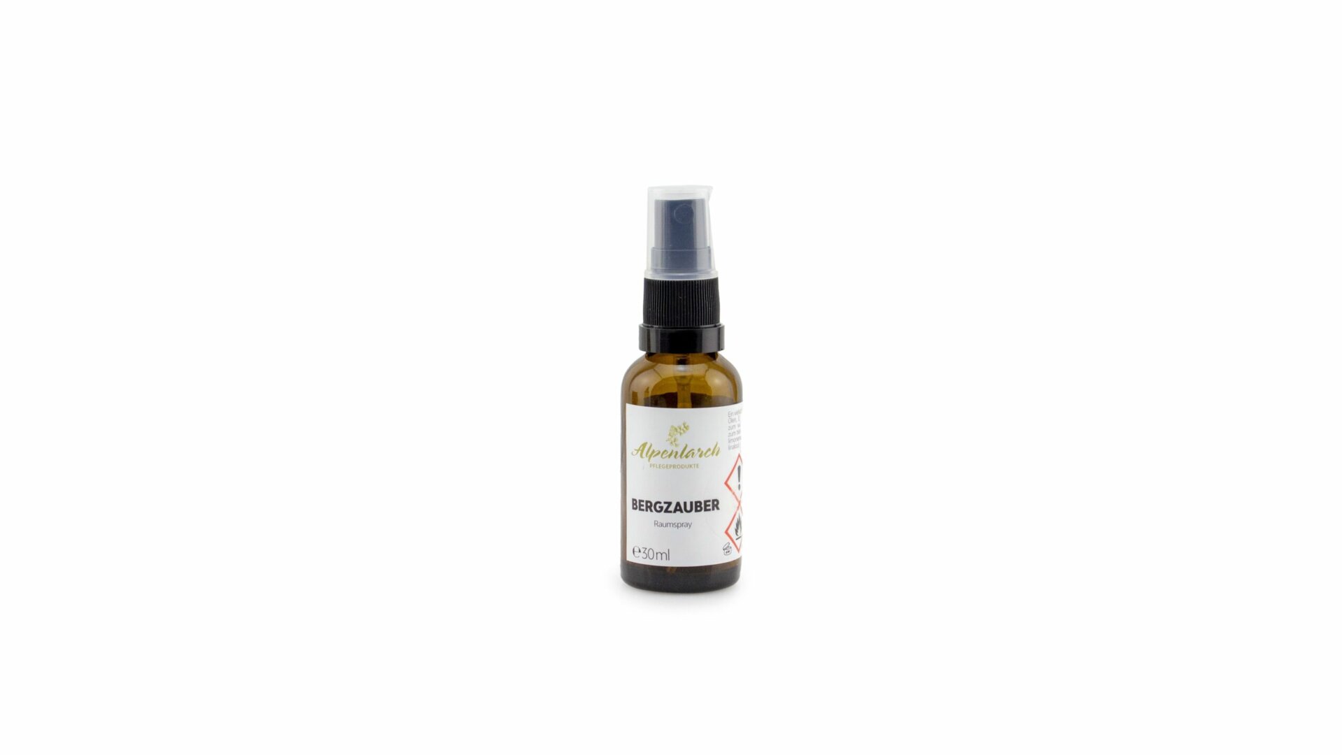 Raumspray Bergzauber in brauner Flasche
